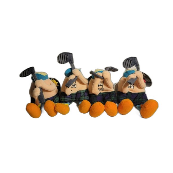 VTG SILLY SLAMMERS (Set of 4) #35 MULLIGAN Golf Bean Bag Plush ~ 1998 *see desc* - Picture 1 of 5